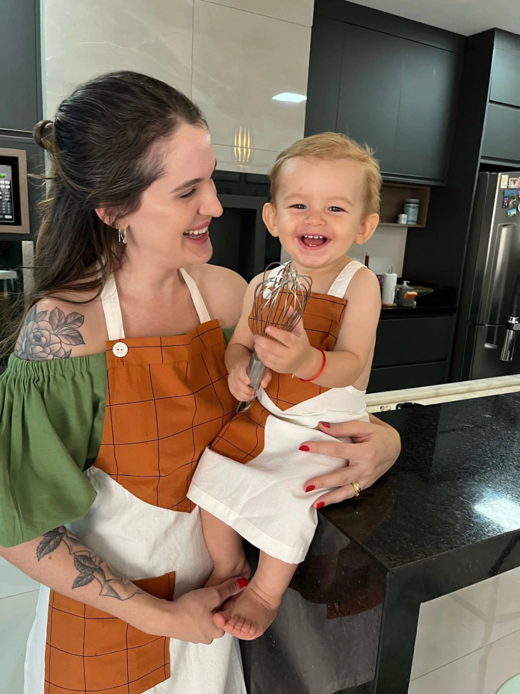 Avental Tradicional - Kit mãe e filho