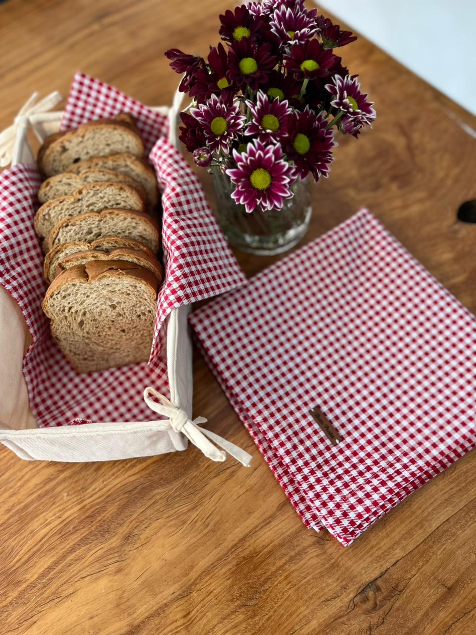 Kit Cesta de Pão + Toalha
