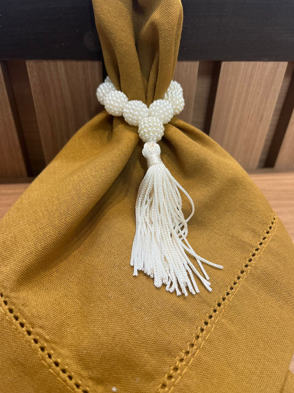 Anel de Guardanapo em Pérolas