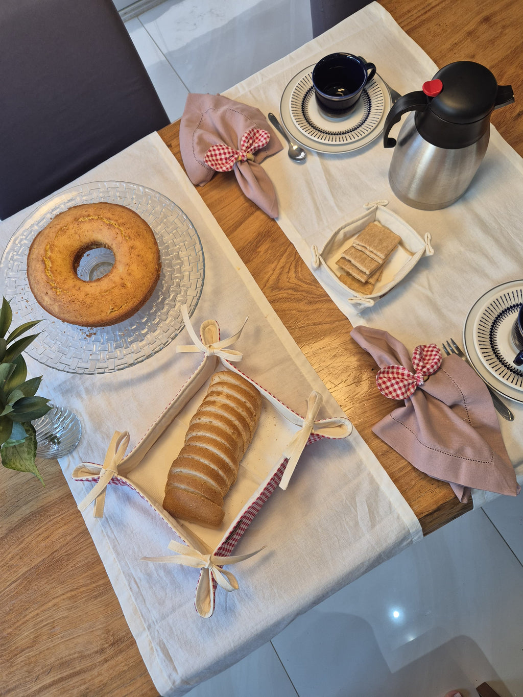 Trilho Plissado em Linho 1,40 x 40 - Cor Off