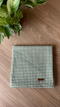 Toalha de Café 90x90 - Cor Verde Xadrez